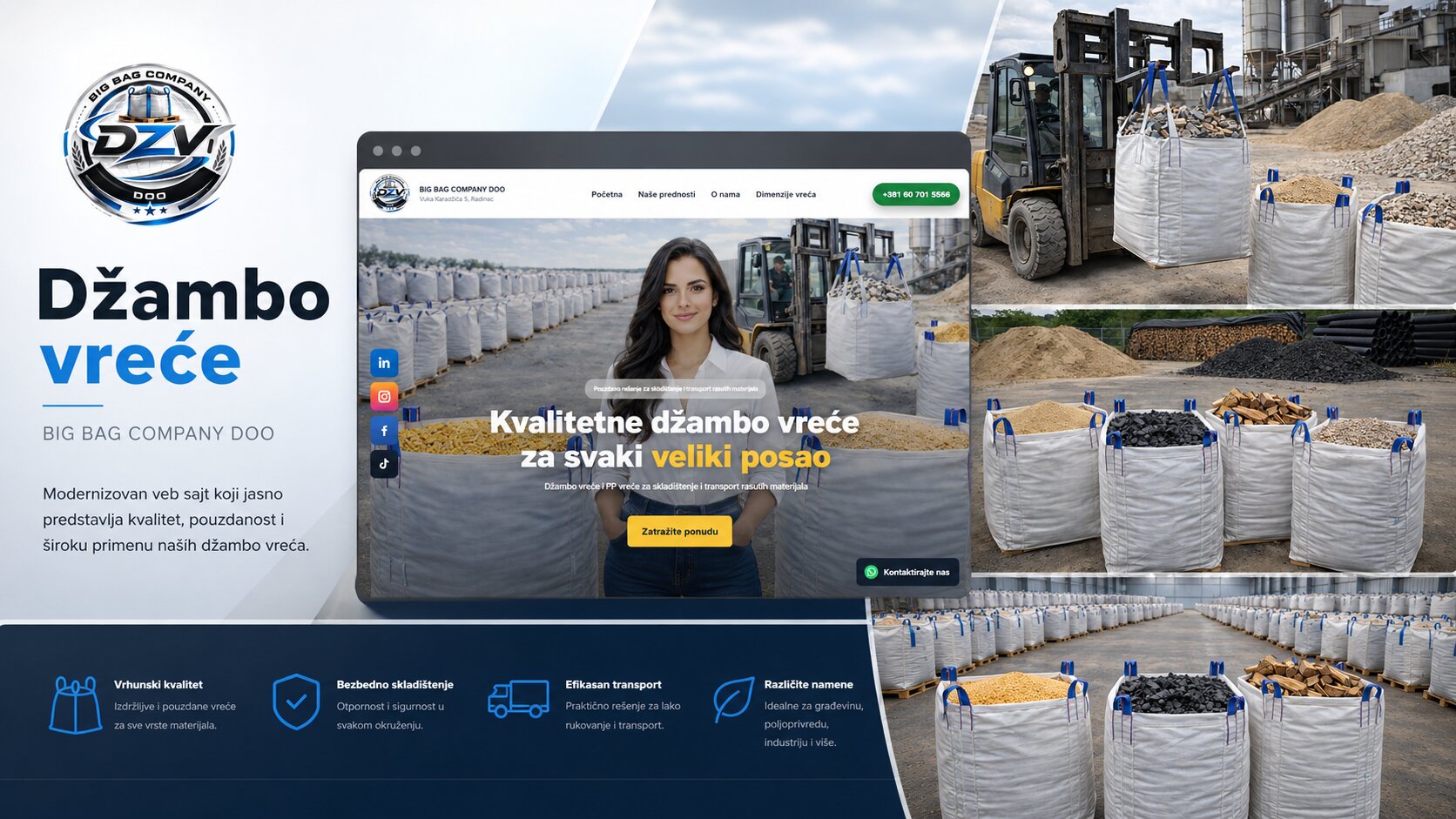 BIG BAG COMPANY brand and website concept preview